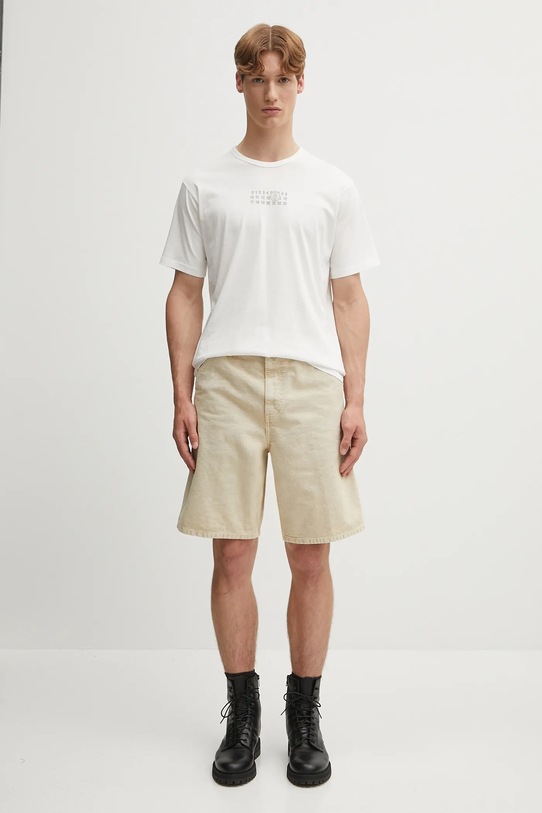 MM6 Maison Margiela t-shirt bawełniany SH0GC0057.S24312.101 biały