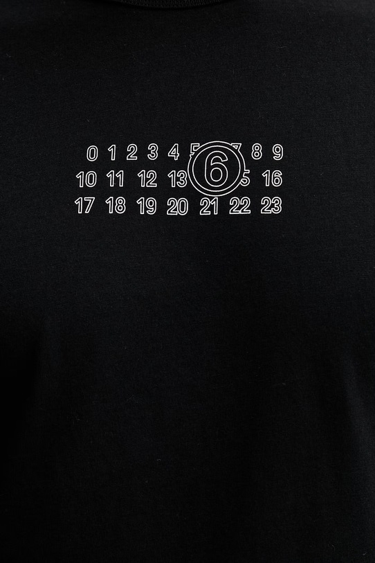 MM6 Maison Margiela t-shirt bawełniany SH0GC0057.S24312.900 czarny