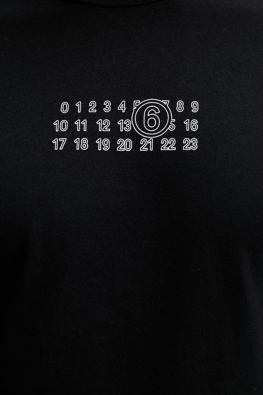 MM6 Maison Margiela t-shirt bawełniany SH0GC0057.S24312.900 czarny
