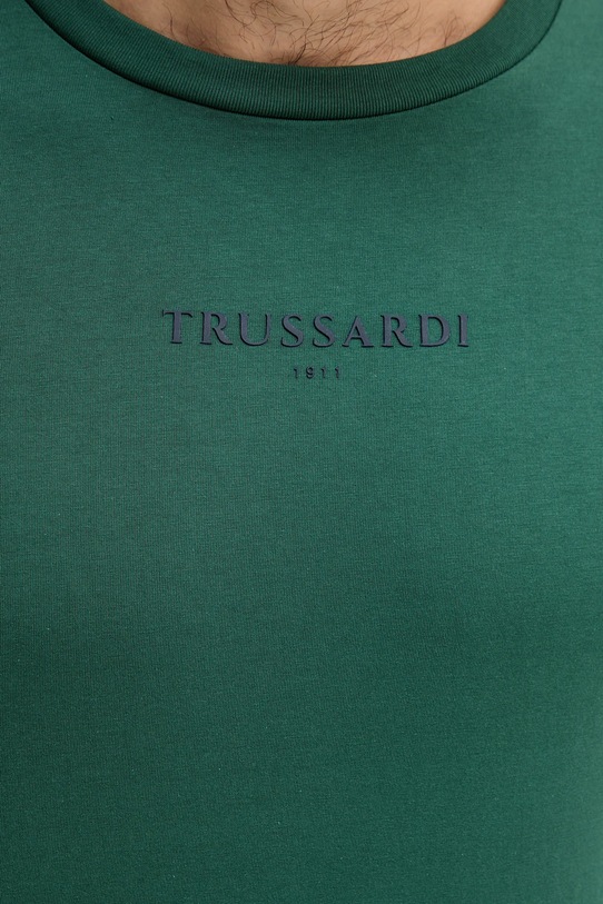 Bavlněné tričko Trussardi G0308000054N zelená