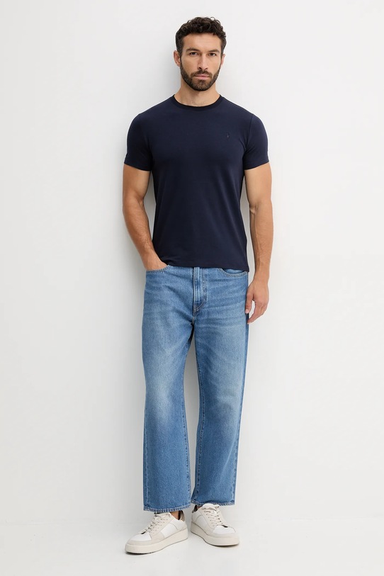Trussardi t-shirt G0228000042N granatowy AW25