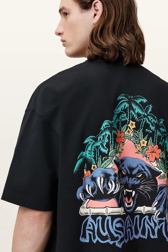 Odzież AllSaints t-shirt bawełniany POUNCE M050PC szary