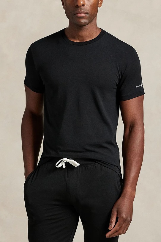 Μπλουζάκι Polo Ralph Lauren 3-pack slim μαύρο 714965508