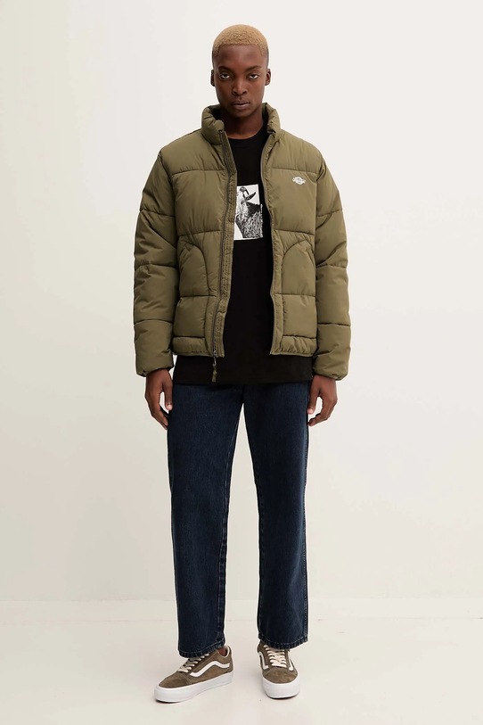 Βαμβακερό μπλουζάκι Dickies DK0A8672 μαύρο AW25