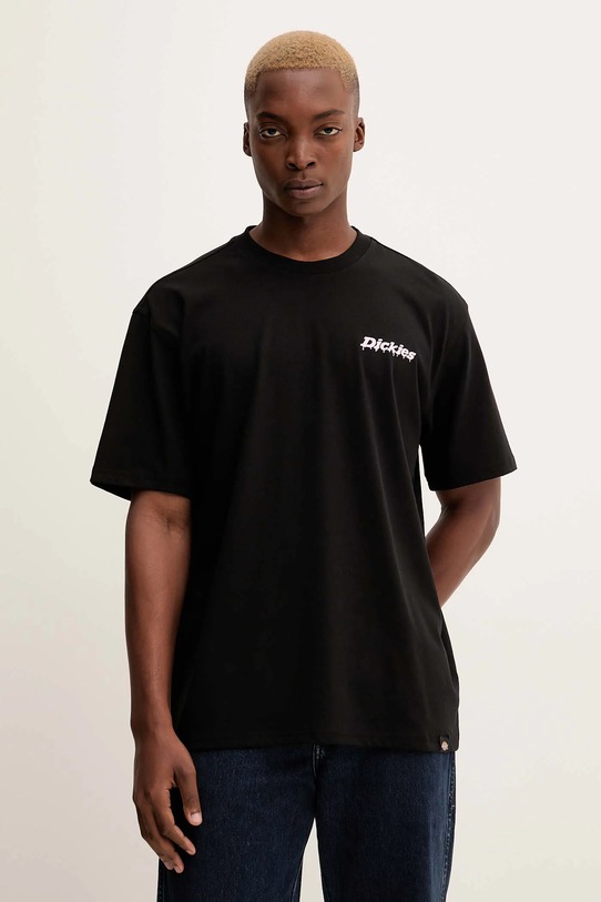 Ρούχα Βαμβακερό μπλουζάκι Dickies DK0A87QP μαύρο