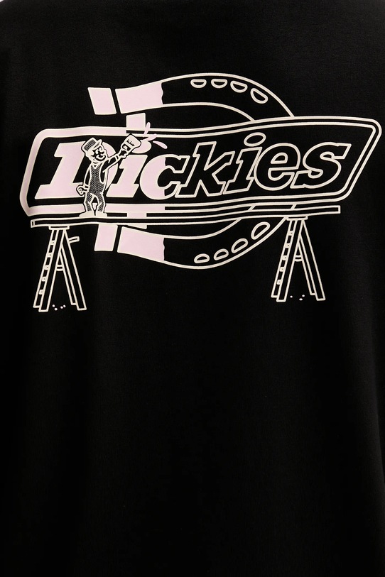Βαμβακερό μπλουζάκι Dickies DK0A87QP μαύρο