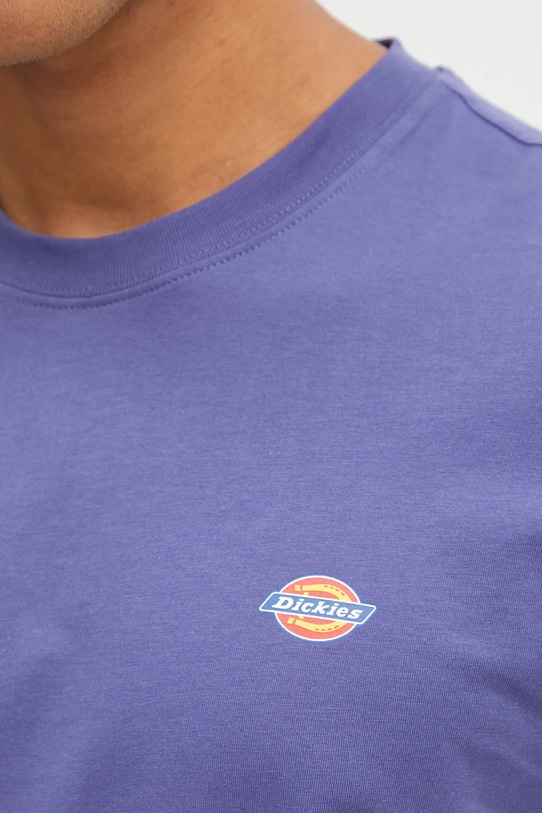 Dickies t-shirt bawełniany niebieski DK0A4XDB.
