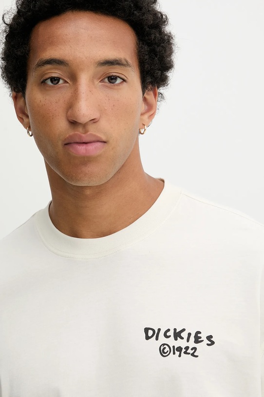 Бавовняна футболка Dickies бежевий DK0A87QO