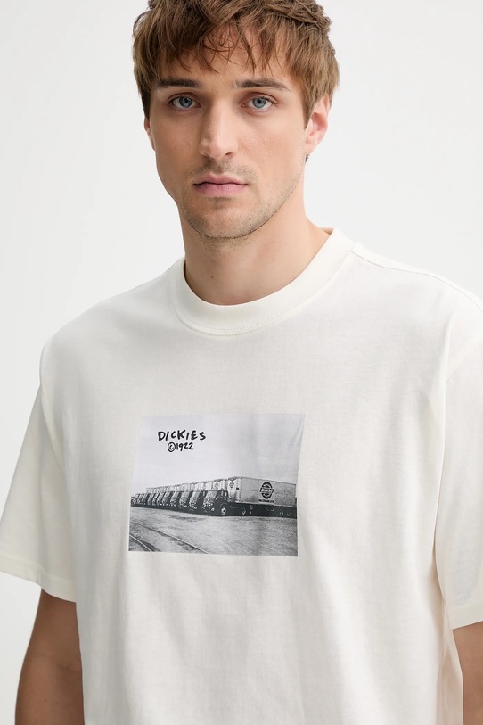 Dickies tricou din bumbac bej DK0A87YM