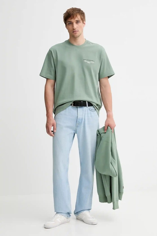 Dickies t-shirt bawełniany DK0A87QG zielony AW25