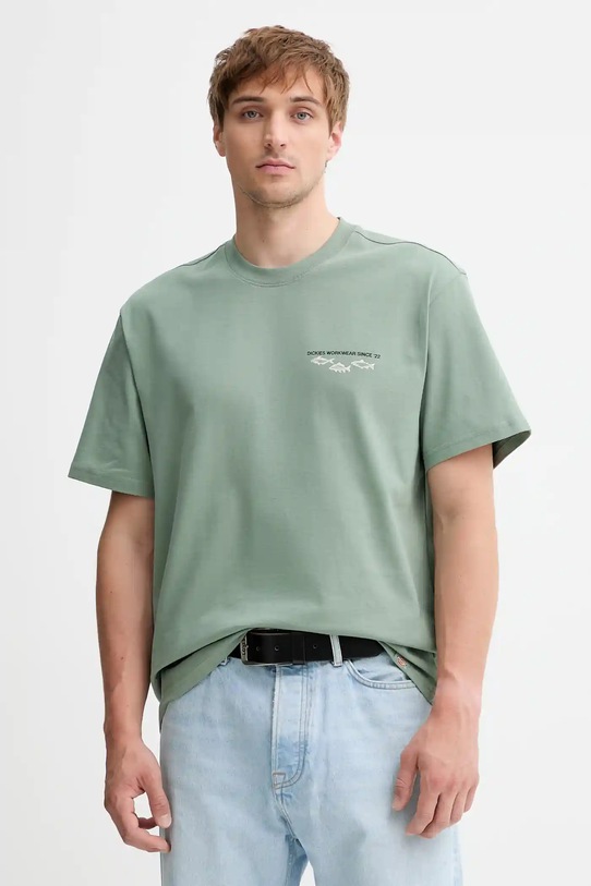 Odzież Dickies t-shirt bawełniany DK0A87QG zielony