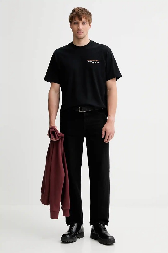 Dickies t-shirt bawełniany DK0A87QG czarny AW25