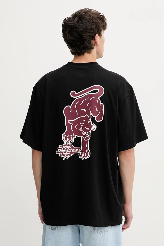 Dickies t-shirt bawełniany nadruk czarny DK0A87QQ