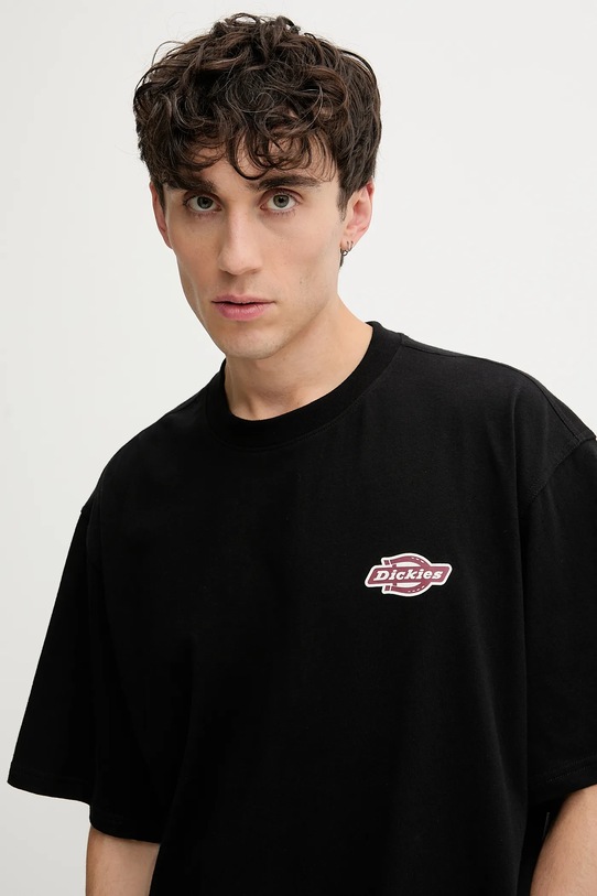 Dickies t-shirt bawełniany czarny DK0A87QQ