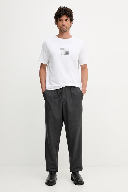 Футболка BOSS Green 50548093 белый AW25
