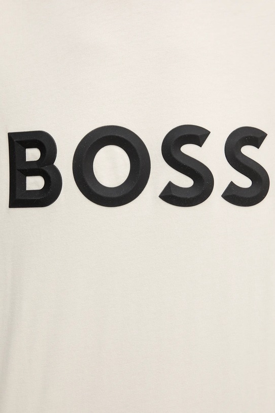 BOSS Green t-shirt bawełniany 50548411 beżowy