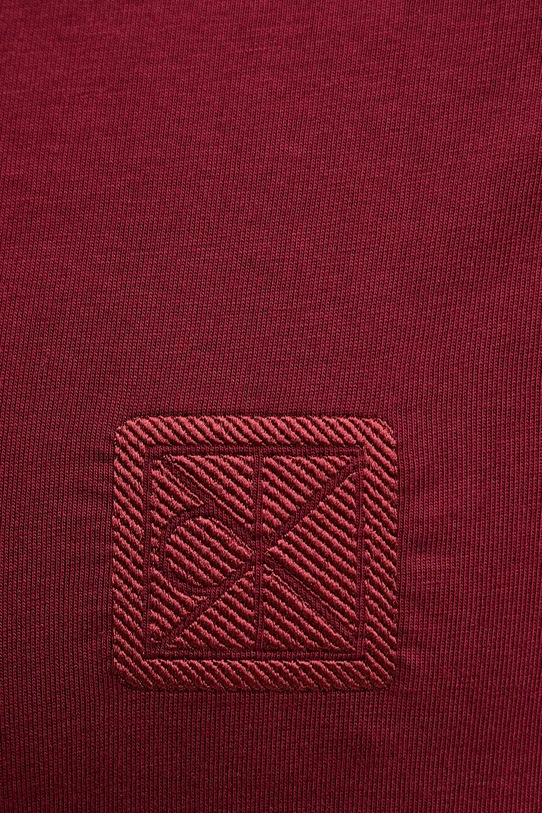 Calvin Klein tricou din bumbac burgundia LV04LD224G