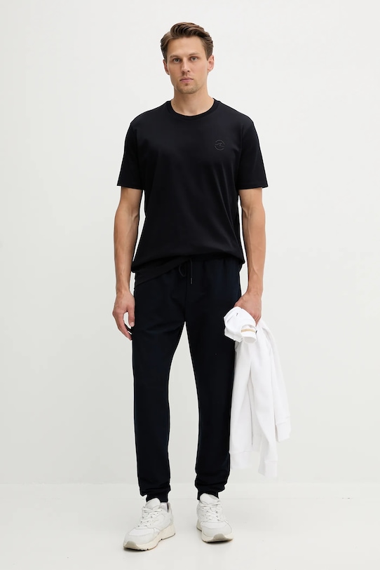 Paul&Shark t-shirt bawełniany Knitwear 15311638 granatowy AW25