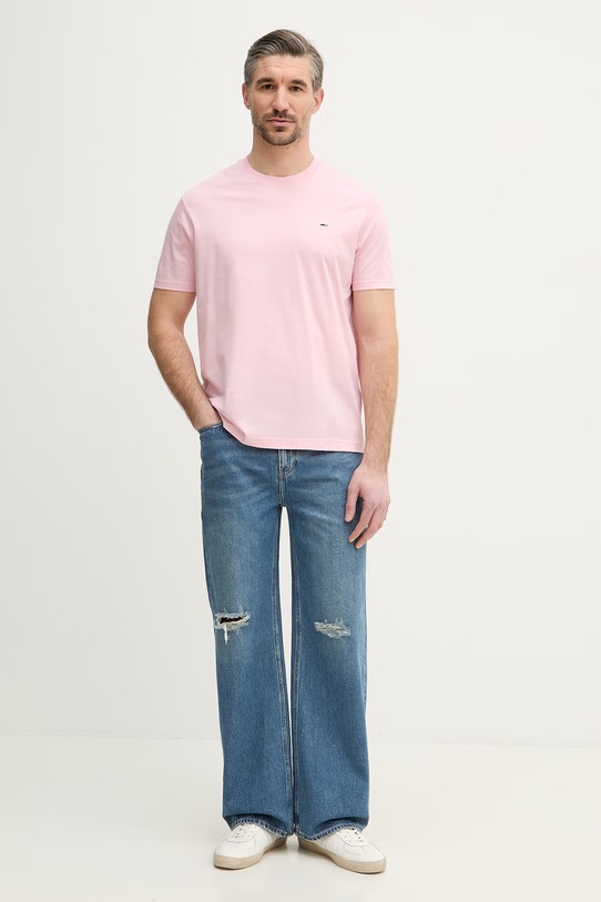 Paul&Shark t-shirt bawełniany Knitwear 99311005 różowy SS26