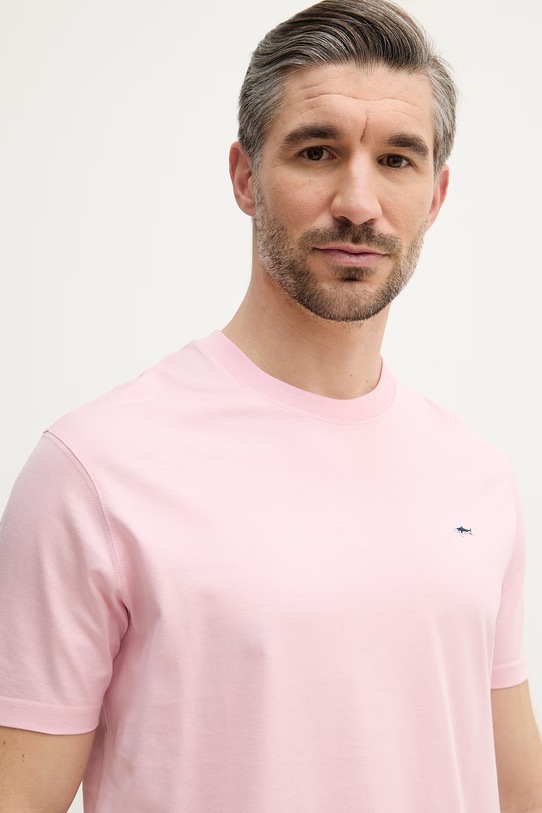 Paul&Shark t-shirt bawełniany Knitwear różowy 99311005