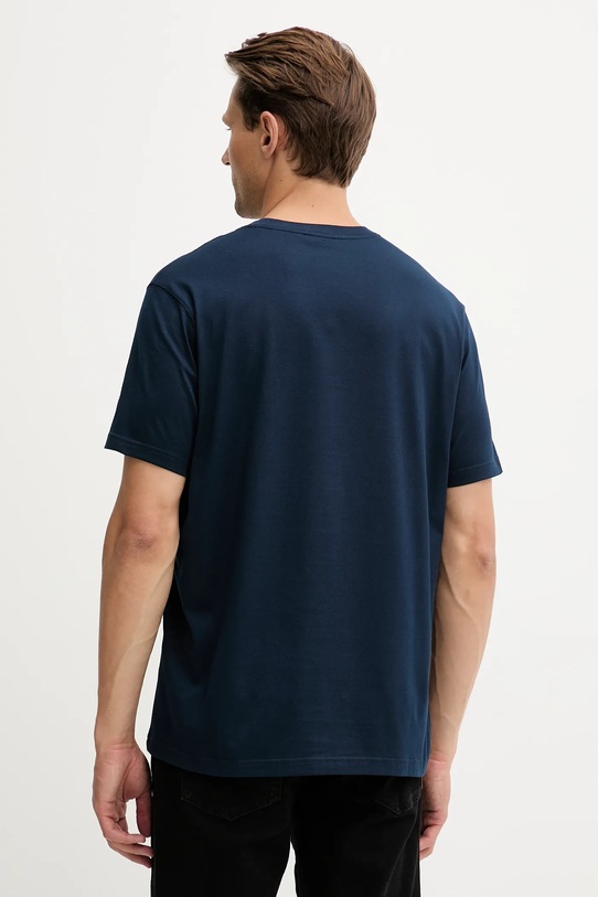 Paul&Shark t-shirt bawełniany Knitwear 99311005 granatowy AW25
