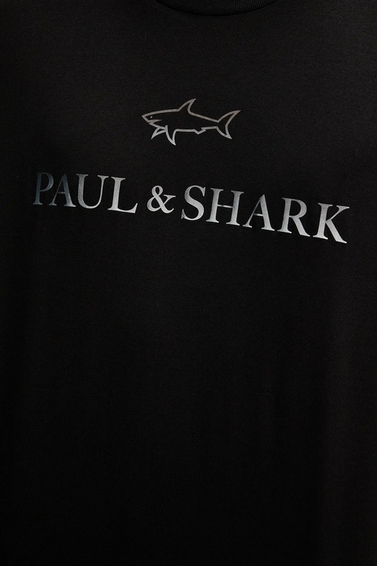 Paul&Shark t-shirt bawełniany Knitwear 99311007 czarny