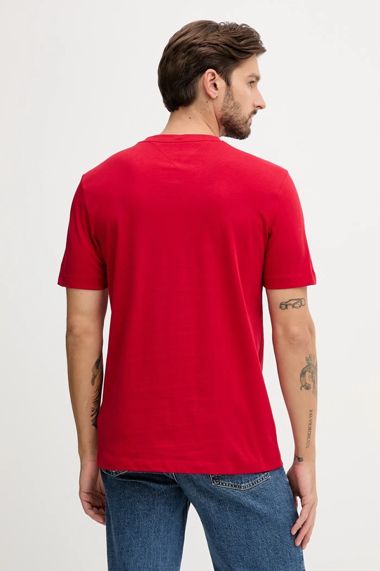 Ρούχα Βαμβακερό μπλουζάκι Tommy Hilfiger MW0MW40002 κόκκινο