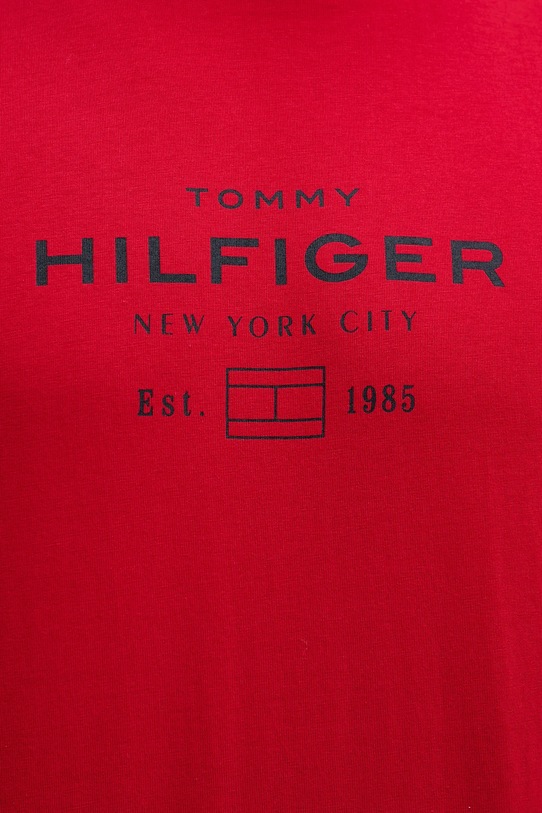 Βαμβακερό μπλουζάκι Tommy Hilfiger MW0MW40002 κόκκινο