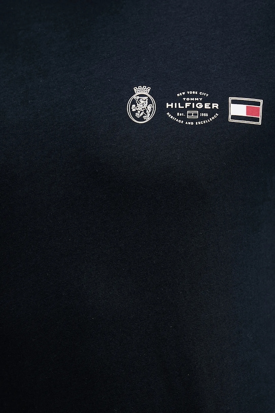 Хлопковая футболка Tommy Hilfiger MW0MW40011 тёмно-синий
