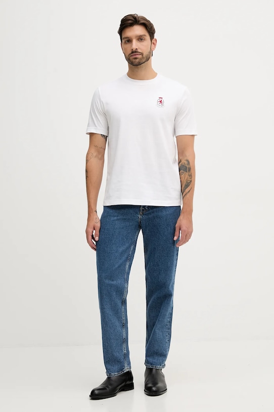 Tommy Hilfiger t-shirt bawełniany MW0MW40024 biały AW25