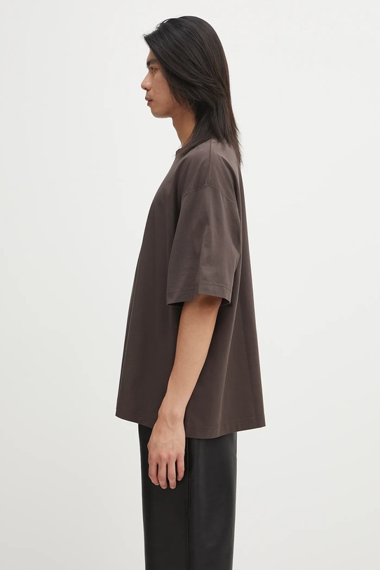 Βαμβακερό μπλουζάκι VETEMENTS Bats Logo Regular UH76TR650C καφέ AW25