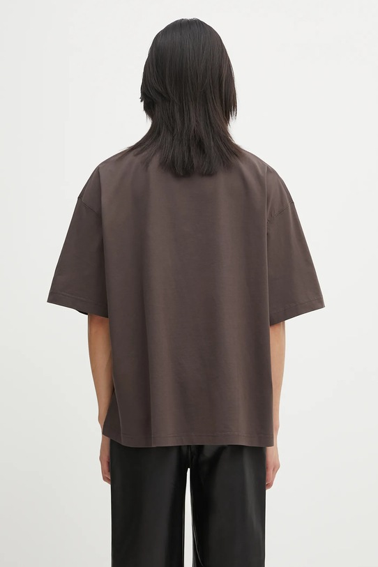 Ρούχα Βαμβακερό μπλουζάκι VETEMENTS Bats Logo Regular UH76TR650C καφέ