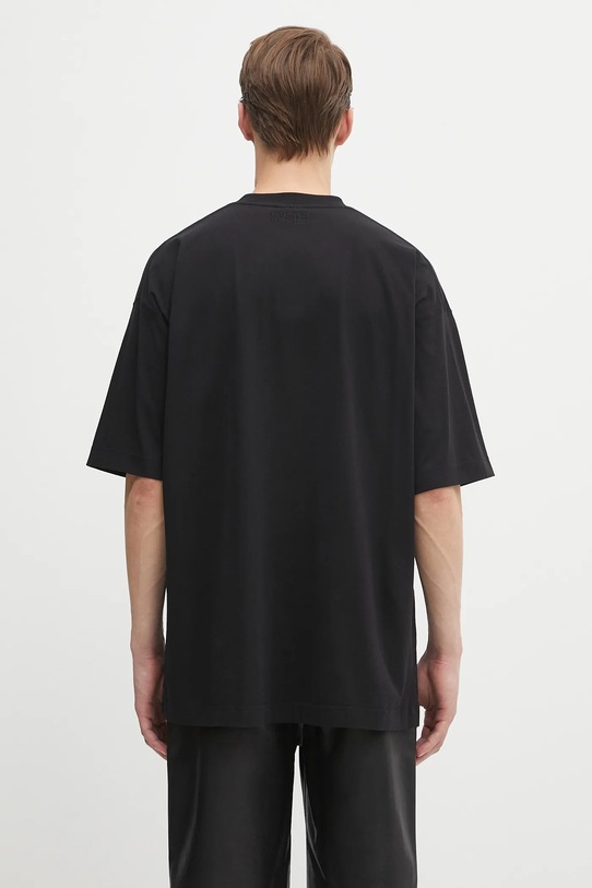 Odzież VETEMENTS t-shirt bawełniany Logo Regular UH76TR100B czarny