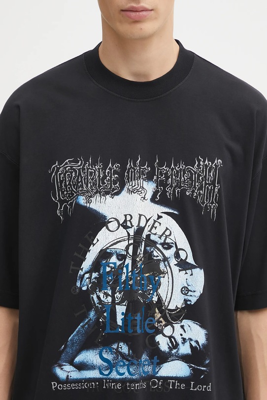 VETEMENTS cotton t-shirt Cof Filthy Secret Oversized black UCF76TR600B