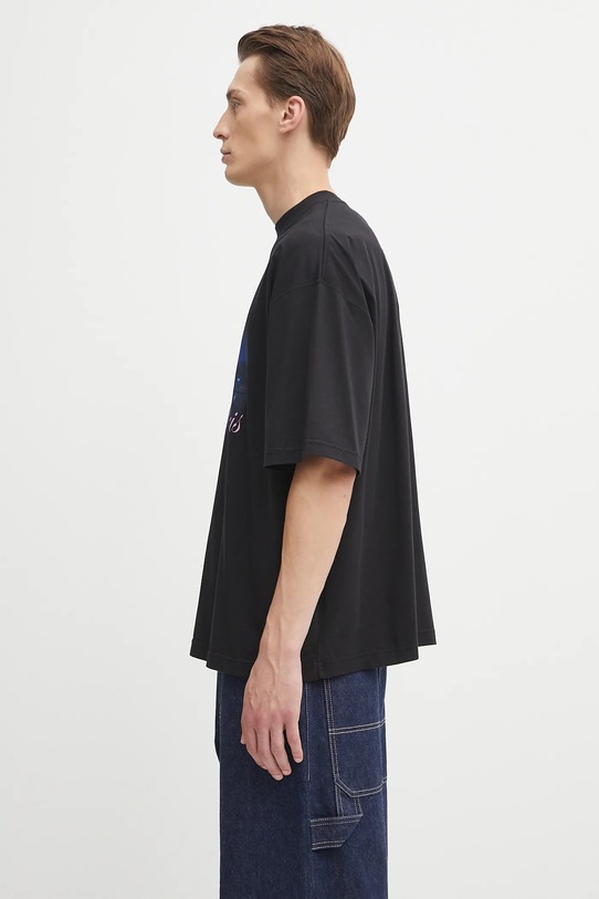 Хлопковая футболка VETEMENTS Night In Paris Oversized UH76TR410B чёрный AW25
