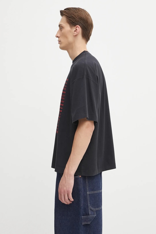 VETEMENTS t-shirt bawełniany Fuck Regular UH76TR660B czarny AW25