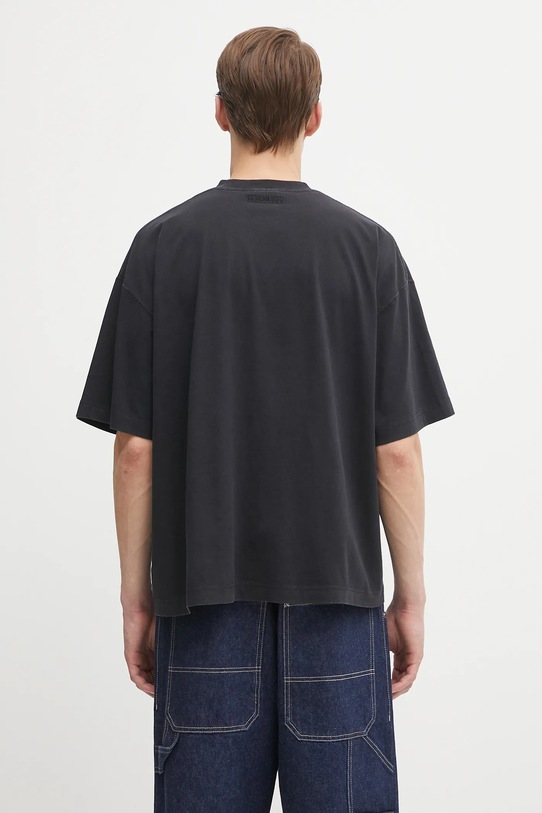 Odzież VETEMENTS t-shirt bawełniany Fuck Regular UH76TR660B czarny