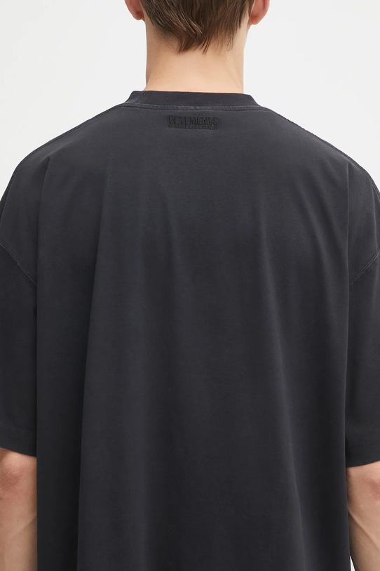 VETEMENTS t-shirt bawełniany Fuck Regular UH76TR660B czarny