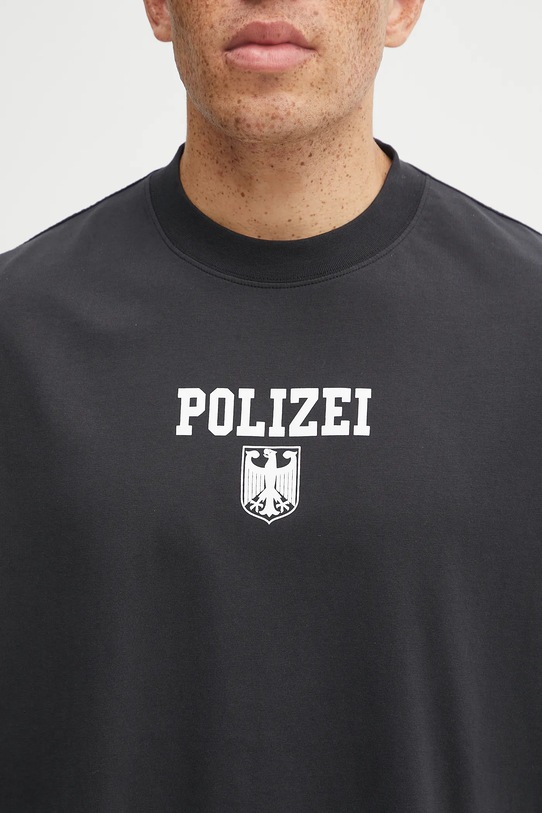 VETEMENTS t-shirt in cotone Polizei Regular nero UH76TR300B