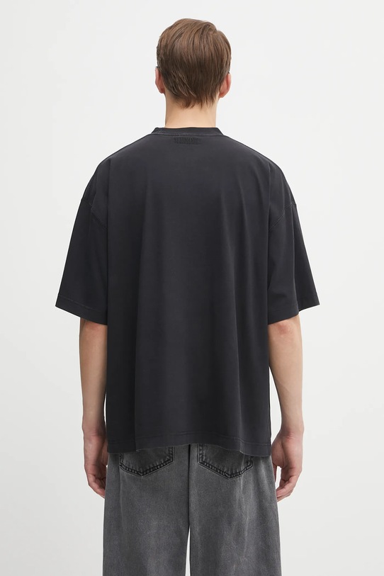 Odzież VETEMENTS t-shirt bawełniany Cof Logo Regular UCF76TR100B czarny
