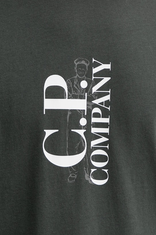 C.P. Company t-shirt bawełniany 19CMTS091A005100W szary