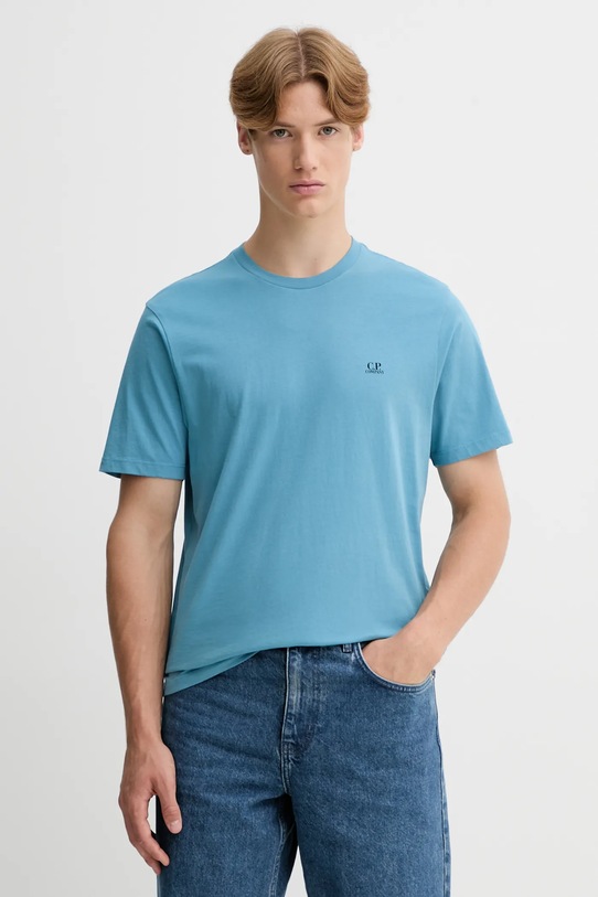 Odzież C.P. Company t-shirt bawełniany 19CMTS725A005100W niebieski