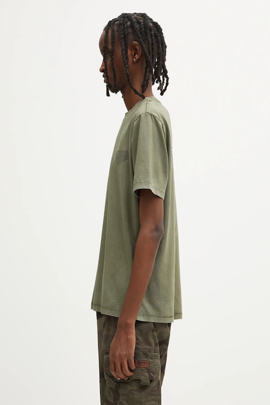 Napapijri t-shirt bawełniany S-Aren NP0A88S4G0A1 zielony AW25