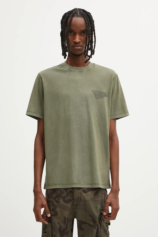 Odzież Napapijri t-shirt bawełniany S-Aren NP0A88S4G0A1 zielony