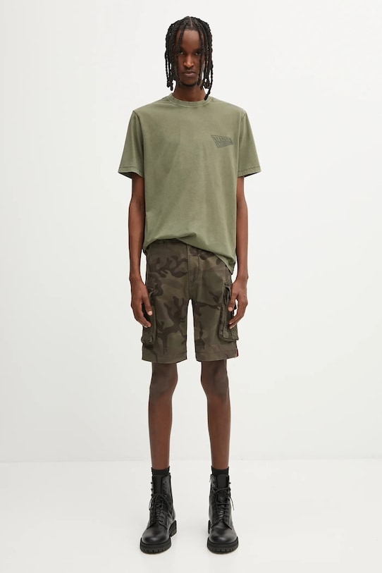 Napapijri t-shirt bawełniany S-Aren NP0A88S4G0A1 zielony