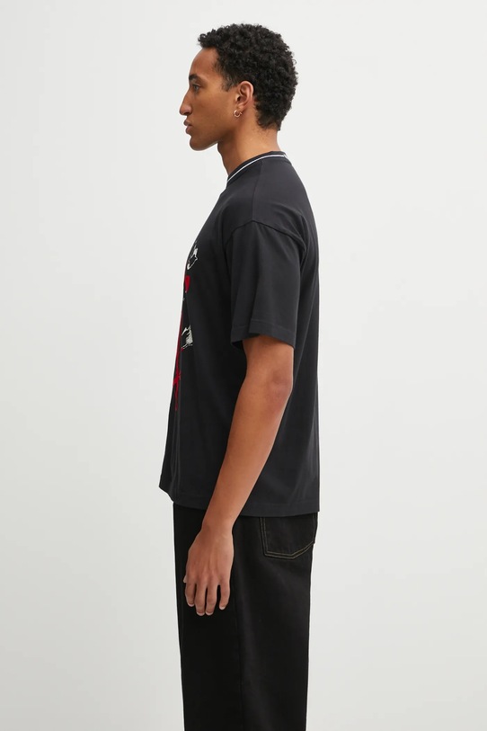 Napapijri x Martine Rose t-shirt bawełniany NP0A4I569411 czarny AW25