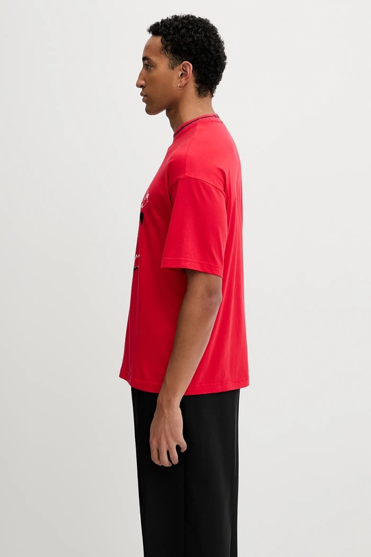 Napapijri t-shirt bawełniany Napapijri x Martine Rose NP0A4I56RB11 czerwony AW25