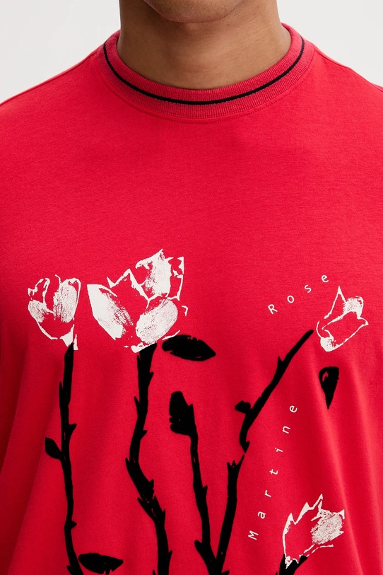 Napapijri x Martine Rose t-shirt bawełniany czerwony NP0A4I56RB11