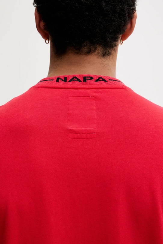 Napapijri x Martine Rose t-shirt bawełniany NP0A4I56RB11 czerwony