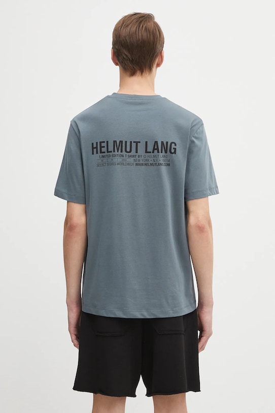 Odzież Helmut Lang t-shirt bawełniany P04HM507 niebieski
